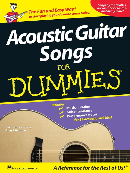 Title details for Acoustic Guitar Songs for Dummies (Songbook) by Hal Leonard Corp. - Available
